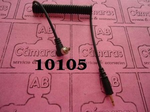 CABLE SYNC PARA FLASH 2.5mm A MACHO (TIPO ESPIRAL) 10105