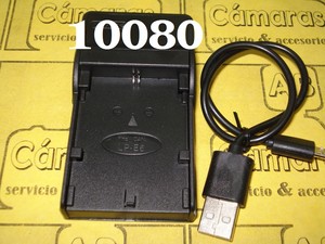 CARGADOR GENÉRICO CANON LP-E6 CON USB/V8 10080
