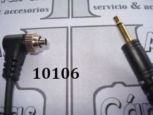 CABLE SYNC PARA FLASH DE 3.5mm A MACHO 10106