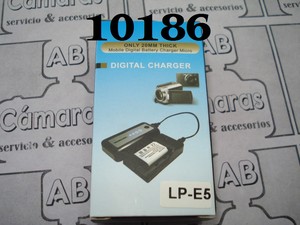 CARGADOR GENÉRICO CANON LP-E5 USB/V8 10186