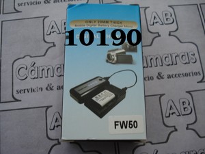 CARGADOR GENÉRICO SONY NP-FW50 USB/V8 10190
