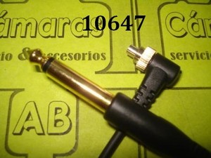 CABLE SYNC PARA FLASH DE 6.35mm A MACHO  10647